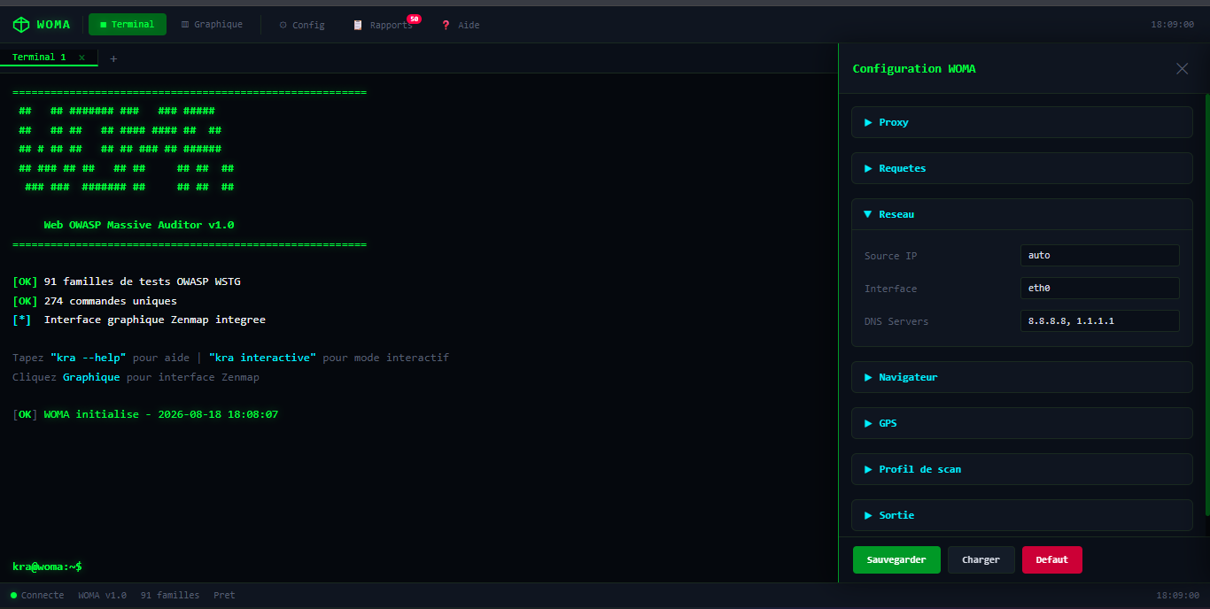 WOMA — Scanner de Vulnérabilités & Pentest